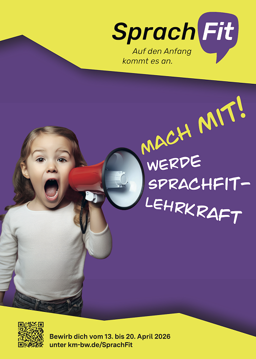 Werbeplakat für SprachFit-Lehrkräfte